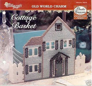 Cottage Basket Plastic Canvas Pattern Napkin Holder