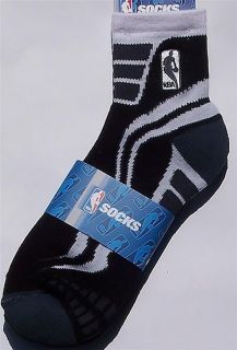 Official NBA Logoman Black/White Shock Promo Quarter Socks Size Medium 