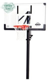   Basketball Hoop 54 inch Glass Backboard in Ground System