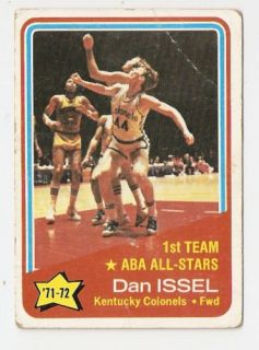 1972 73 Dan Issel Topps Basketball Trading Card 249