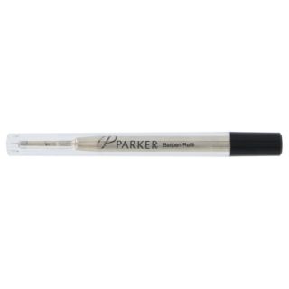 12 Parker Black Ink Medium Point Ballpoint Pen Refills