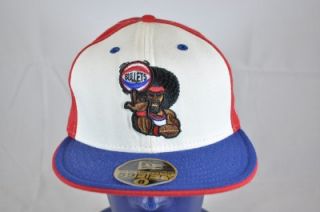 59Fifty Red Blue White HWC Baltimore Bullets Afro Fitted Cap HAT24 7 3 
