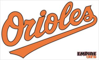 Baltimore Orioles 1 MLB Team Logo 8 75 x5 25 Decal New