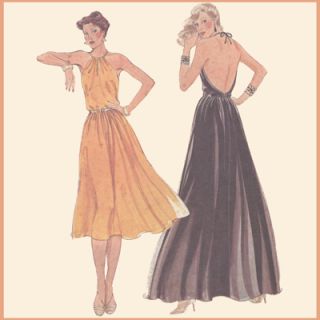 Vtg 1970s Sewing Pattern McCalls 6617 Dress Basile Sexy
