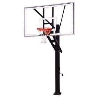 First Team Olympian Arena in Ground Basketball Hoop with 72 inch Glass 