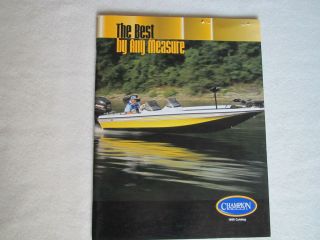 Champion Bass Boats 1999 Original Brochure