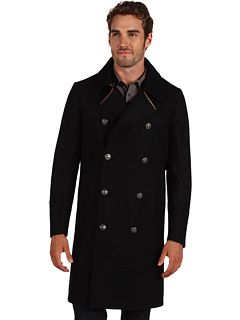 Just Cavalli Wool Double Breasted Coat   