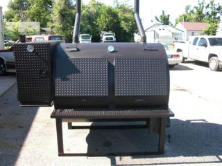 4860 Rotisserie BBQ Grill Smoker Cooker with Warming Box on Legs 