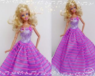 Handmade Princess Wedding Clothes Party Dresses Gown Outfit for Barbie 