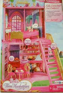 NIB Barbie and The 3 Three Musketeers Castle Palace House Furniture 