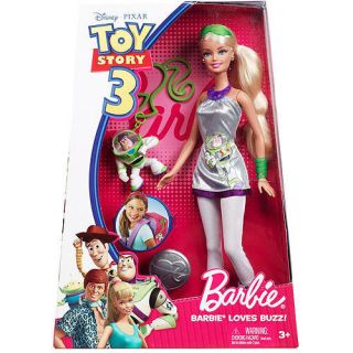 Disney Toy Story 3 Barbie Loves Buzz Barbie Doll New