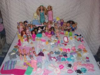 BARBIE KELLY AND FRIENDS 34 DOLLS BABIES NIKKI + CLOTHES FURNITURE 