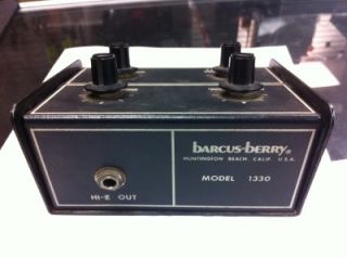 This is a 1970s Barcus Berry Standard Preamp for Acoustic Guitar Model 