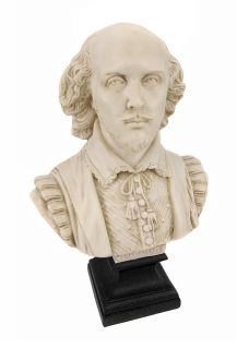 william shakespeare plaster bust statue bard