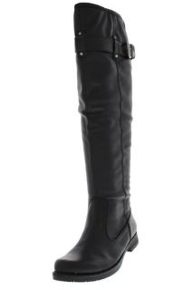 Bare Traps Joclyn Black Side Zipper Buckle Knee High Boots Shoes 8 