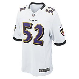    Ravens (Ray Lewis) Mens Football Away Game Jersey 479378_102_A