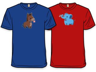choose donkey royal blue or elephant red