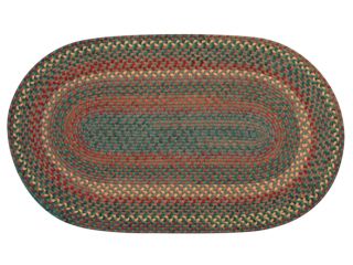 spruce green multi rug is round not oval as shown
