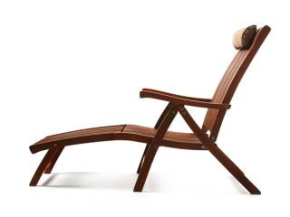 Outdoor Interiors VC7080 Eucalyptus 5 Position Lounge Chair