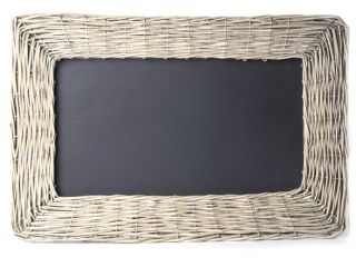 French Grey Willow Framed Black Board   24.4 inch x 16.5 inch