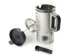   coffee press includes coffee scoop which attaches 4 25 cup capacity