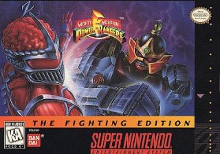 Mighty Morphin Power Rangers The Fighting Edition Super Nintendo, 1995 
