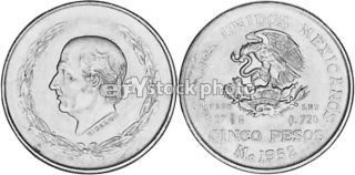 Mexico 5 Pesos, 1952