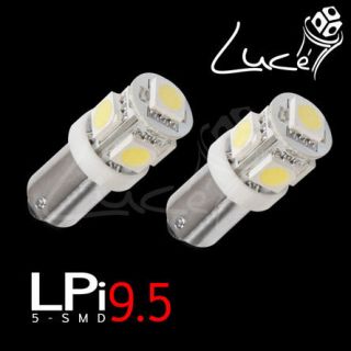 2x 1891/BA9s 5 SMD 5050 NONCANBUS Glove box White LED Bulb (Fits 