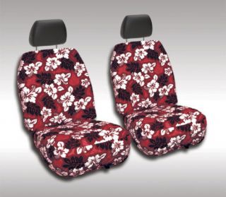 2009   2013 Toyota Corolla Front CUSTOM FIT RED HAWAIIAN SEAT COVERS
