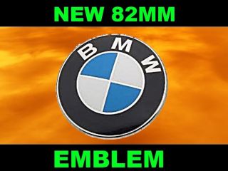 BMW ROUNDEL HOOD TRUNK EMBLEM 3 5 7 SERIES 82 MM PART NUMBER 