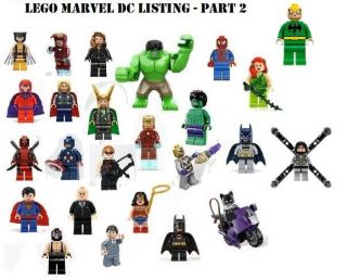   Heroes Minifigures Avengers Marvel DC U pick (PART 2) Spiderman++