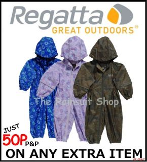 regatta splatter puddle waterproof all in one suit breathable all