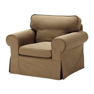 Ikea Ektorp Armchair cover IDEMO Light BROWN chair Slipcover New