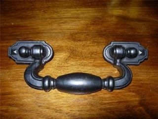 LOT OF 10   BLACK IRON ARTS AND CRAFTS MISSION STYLE DRAWER PULLS 