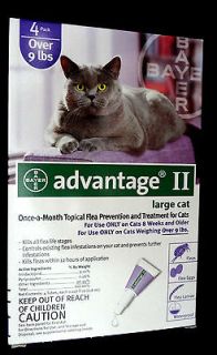 advantage ii for large cats 4pack new sealed time left