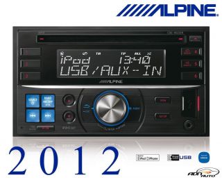 Alpine CDE W233R Double din cd player + usb + ipod   New and 2012 