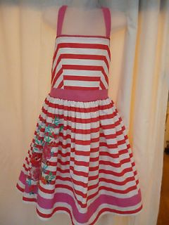   PARTY DRESS PINK/ WHITE BEADS /SEQUINS DOWN ONE SIDE AGE 11 12 NE