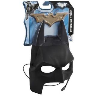 batman dark knight rises cowl mask and batarang gear