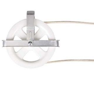 household essentials 5 in plastic clothesline pulley 