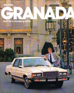 1981 ford granada original sales brochure 4 door time left