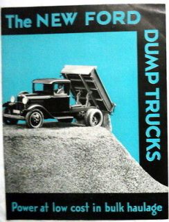 ford 1932 1 1 2 ton dump truck brochure form
