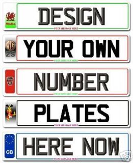 New Number plates For Your Private Plate Fast P&P
