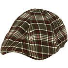 Mens Wool Blend Winter Duck Bill Curved Ivy Cabby Driver Plaid Hat Cap 