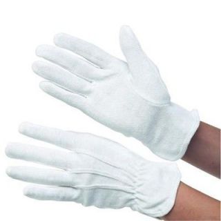 White Heat Resistant Gloves for Catering or Hair Straightening S/M 