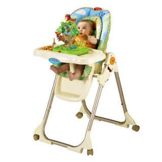 fisher price rainforest healthy care high chair new one day