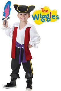 the wiggles captain feathersword toddler costume m 3 4 one