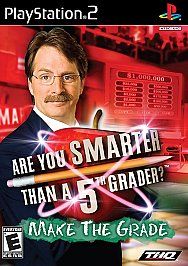 Are You Smarter Than A 5th Grader Make the Grade Sony PlayStation 2 