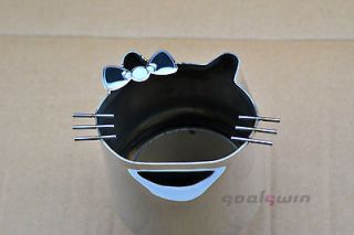 Brand New Universal Hello kitty Exhaust Tailpipe Stainless Steel