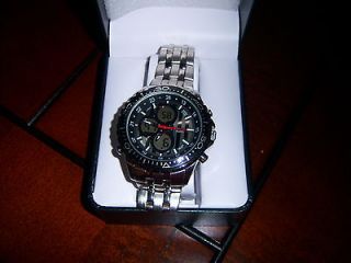 elgin mens s bold chronograph watch new in gift box