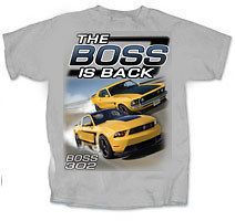 2012 ford mustang boss 302 mens tee shirt gray more